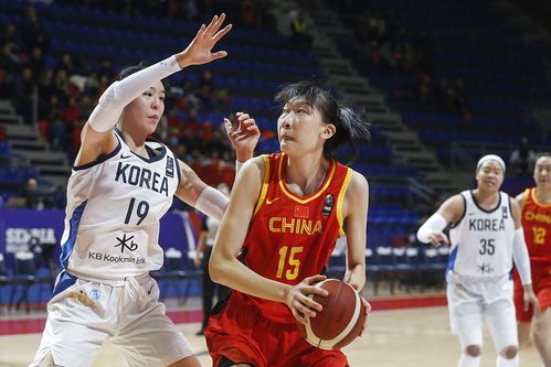 中国女篮与韩国女篮赛